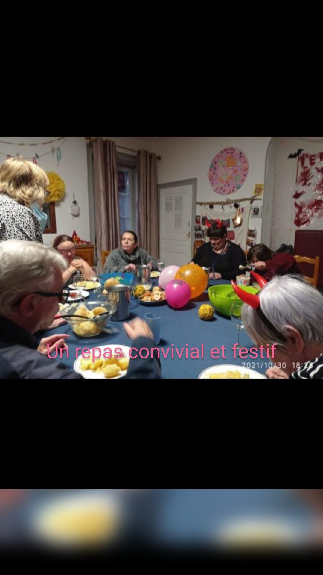 Un repas convivial et festif